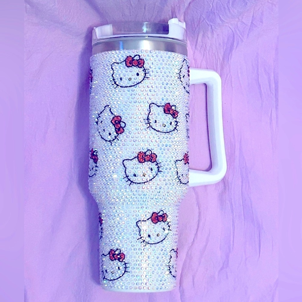 Hello Kitty Rhinestone Tumbler